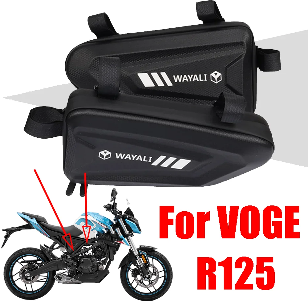 For VOGE R125 125R R 125 R Brivido R125 125R Motorcycle Accessories Side Bag Tool Bags Frame Bumper Rod Waterproof Storage Bag