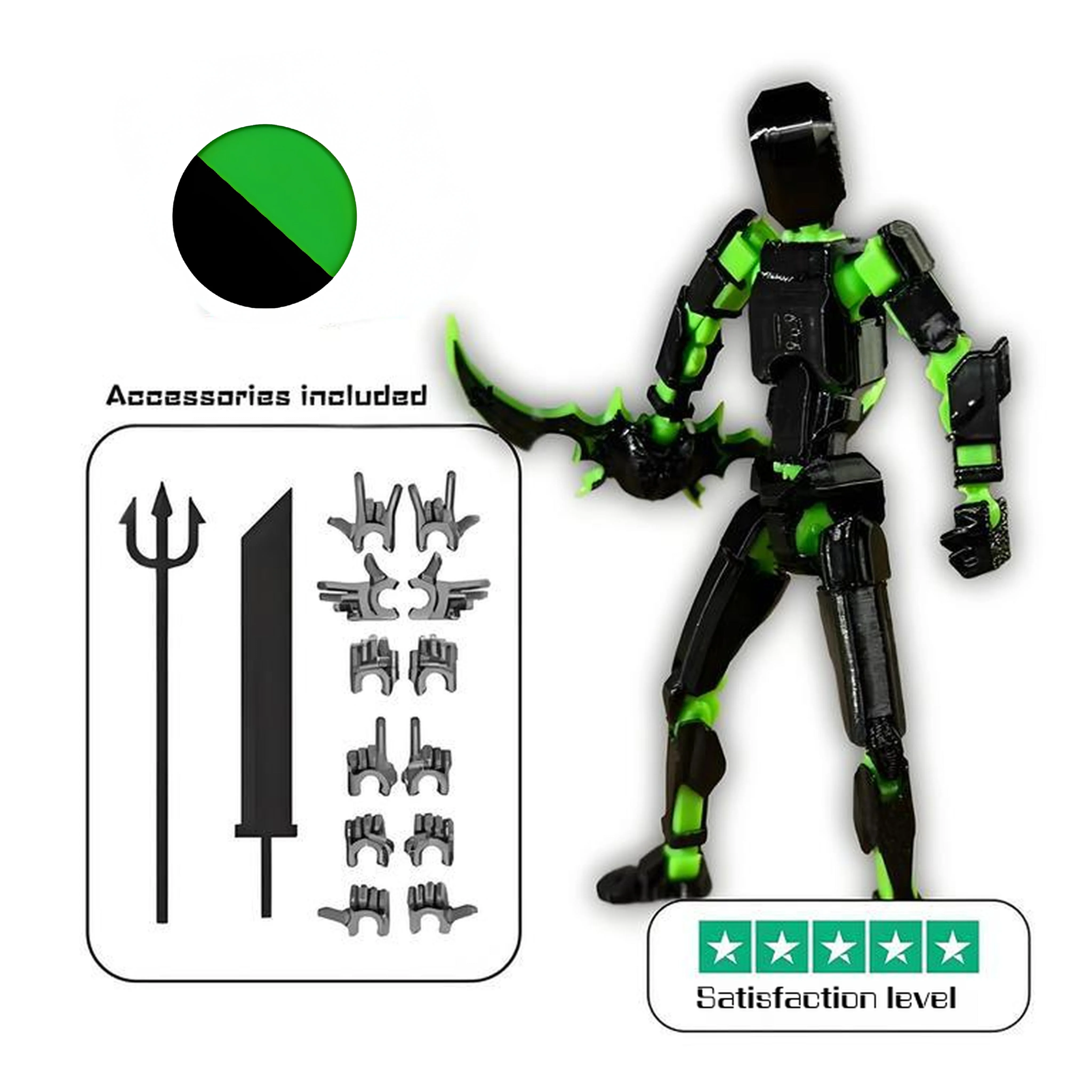 Multi-Jointed Movable Shapeshift Robot 3D Printed Mannequin Dummy Lucky 13 Robot movable figures adult toys children's toys image 6