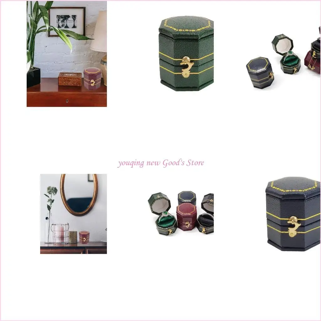 

57QA Equal Ring Storage Box Engagement Wedding Christmas Birthday Gift Box