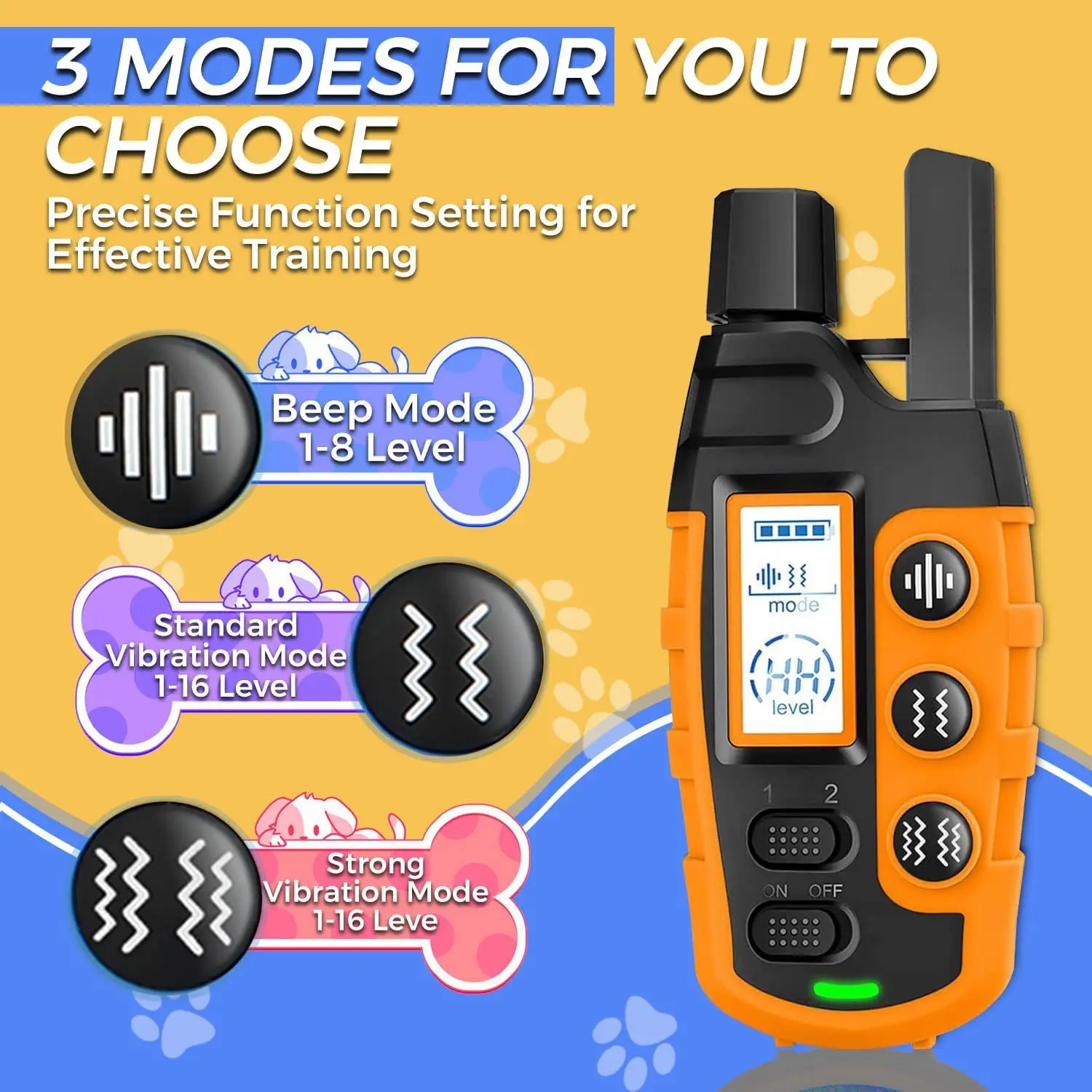 New barking device dog training device dog collar dog repellent electric shock 500 meters remote control