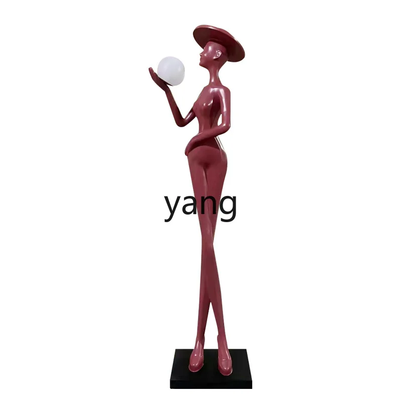

TGF abstract art humanoid decoration creative resin standing reader sculpture floor ornament