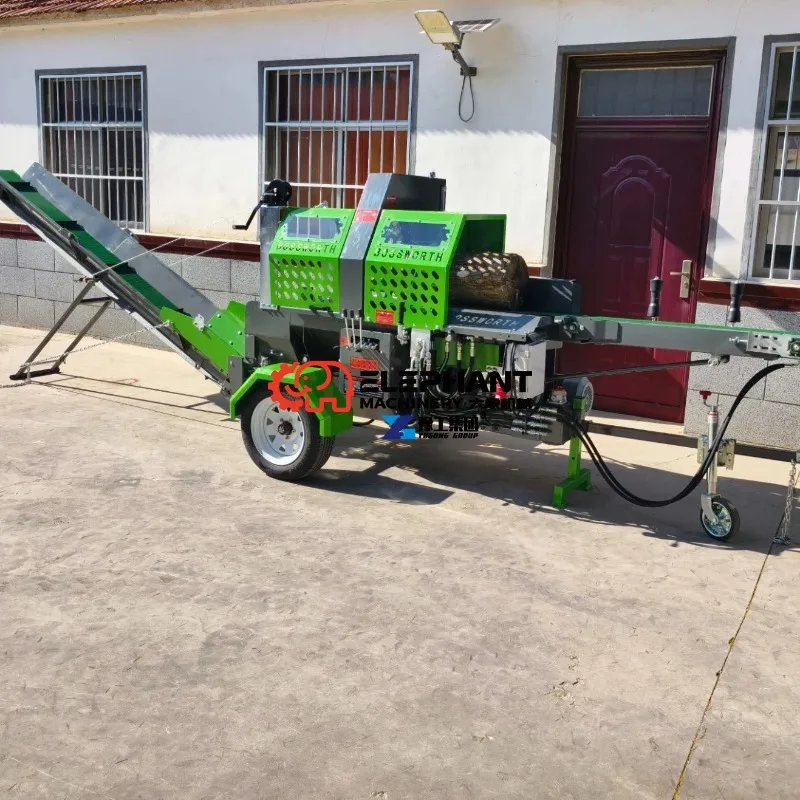 Forestry Machinery Electric Wood Processor Petrol Hydraulic Log Splitter Firewood Processor
