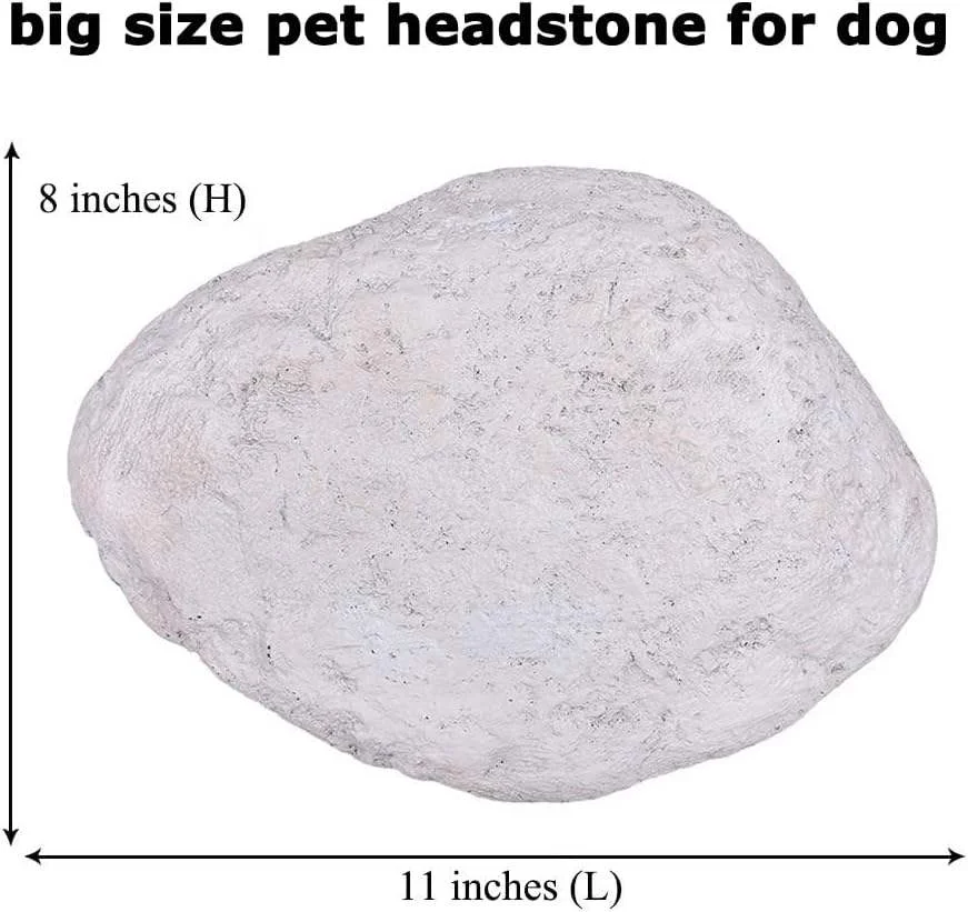 Custom Engraved Polyresin Handmade Pet Memorial Stone Decorative Paw Print Statue with Name for Home and Garden Grave DecorPet n