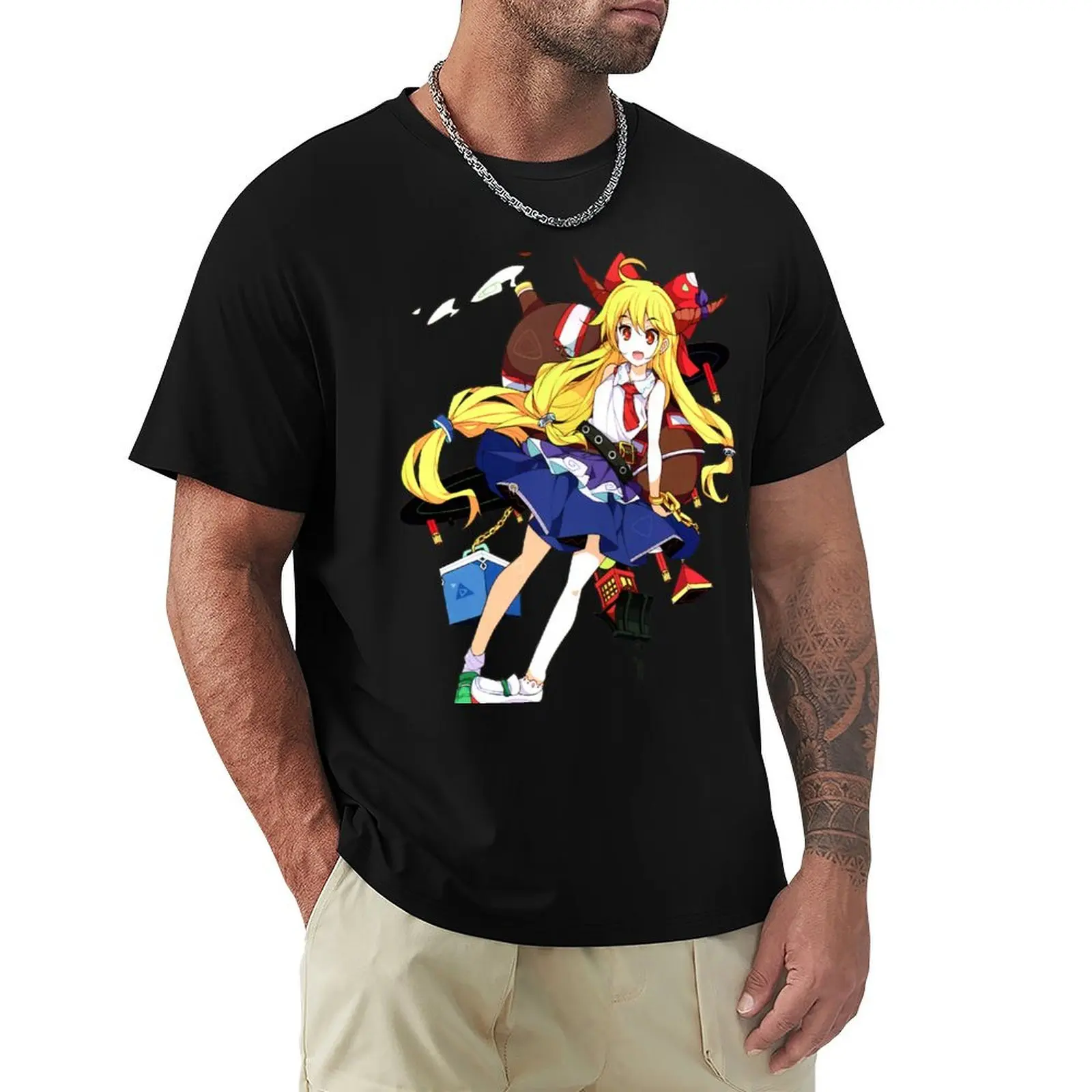 

Touhou Project - Suika Ibuki T-Shirt T-shirts oversize affliction shirts gifts for boyfriend mens designer t shirt