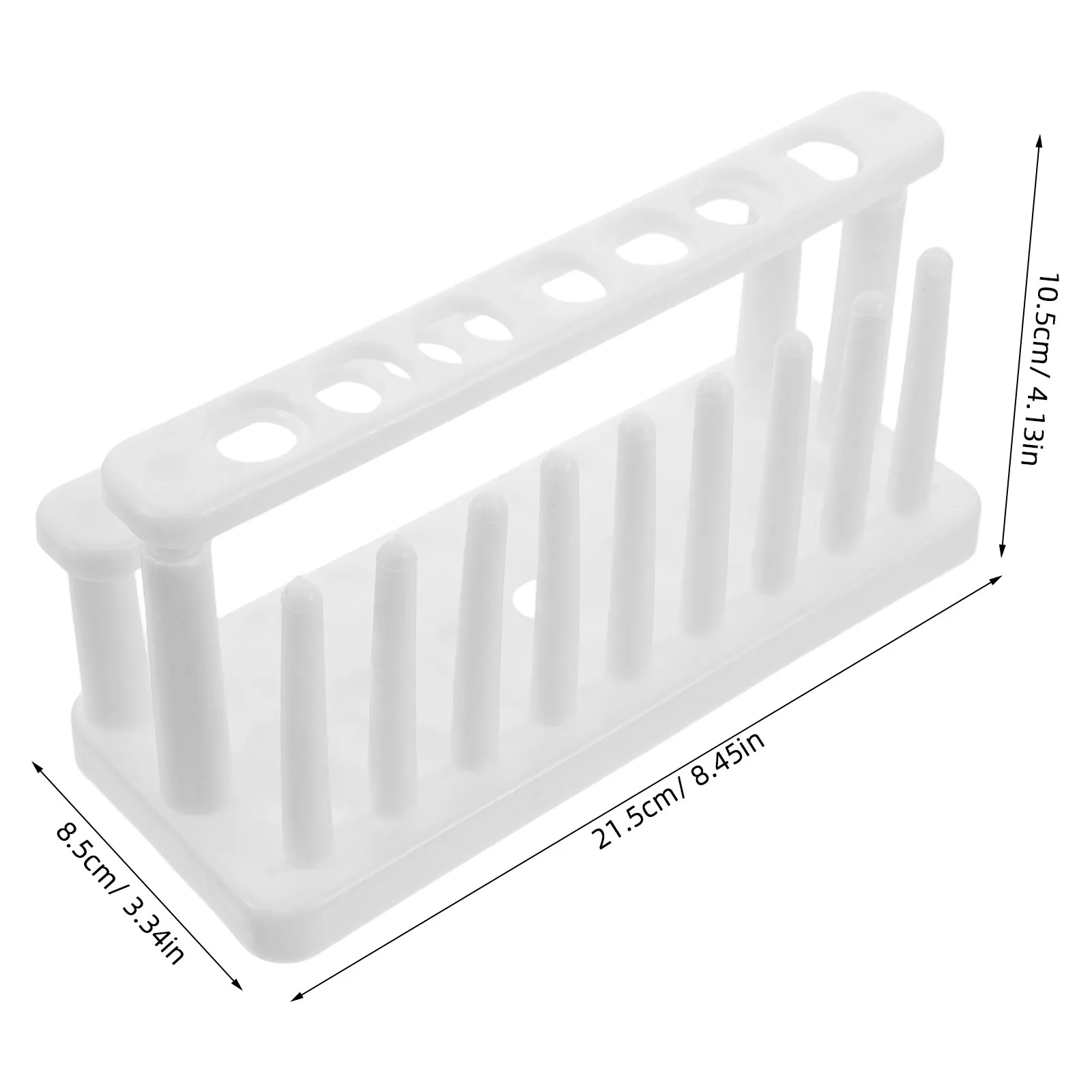 2Pcs Test Tube Rack Plastic 15 Holes 18 21Mm Lab Holder Stand Drying Organizing Tubes Laboratory Classroom Science Analysis view 3
