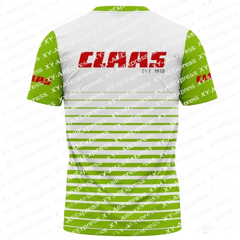 Men’s Farm Enthusiast Tee, Quick Dry & Breathable. Gradient Stripe Graphic, Bright Fresh Tone for Tractor Fan Gatherings