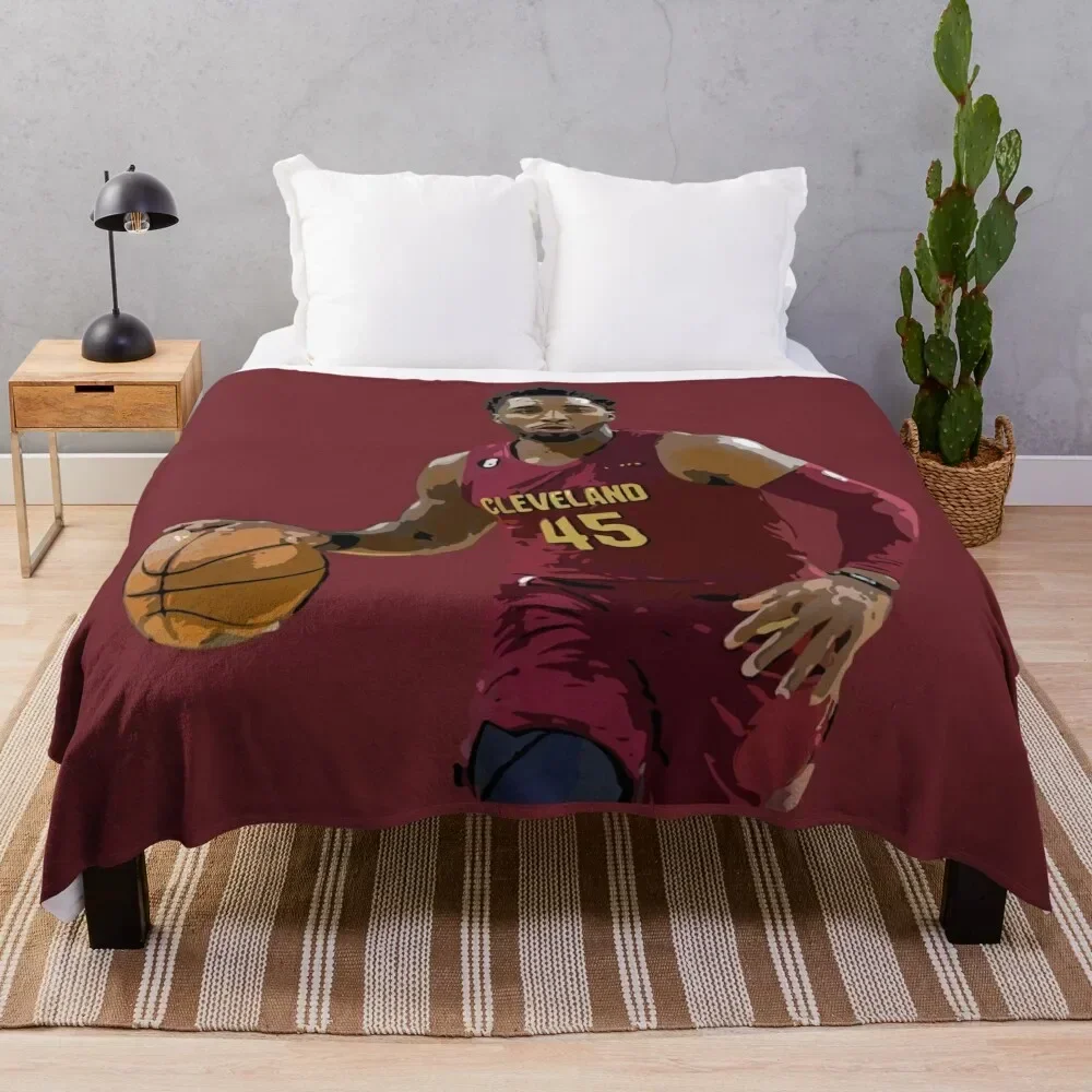 Donovan Mitchell Throw Blanket Soft Beds Camping Blankets