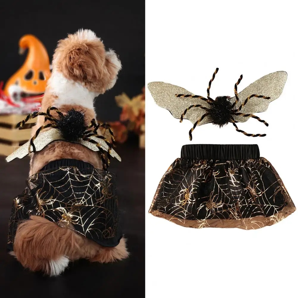 

Dog Halloween Costume，Pet Clothes Spider Shape Funny Puppy Suit，Pet Cosplay Outfit，Party Christmas Apparel，Dog Sets