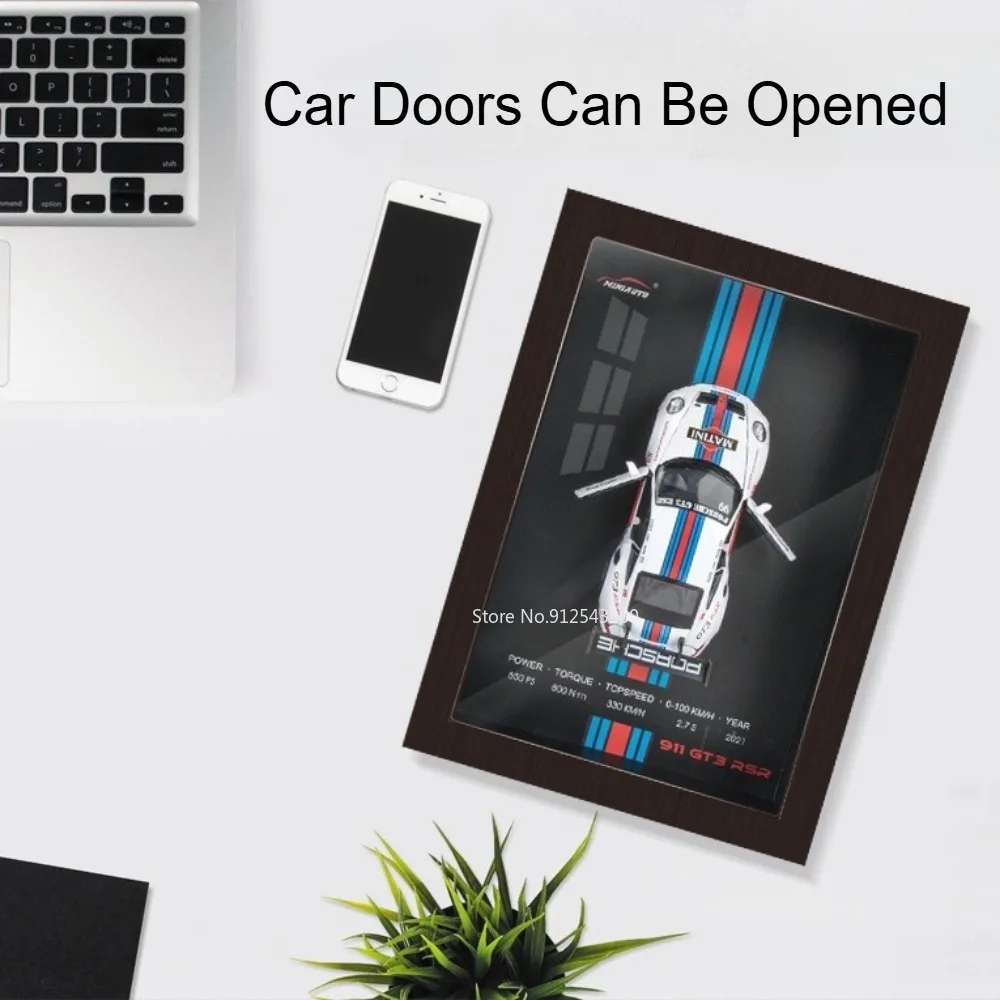 Maßstab 1:32 Auto Modell Spielzeug 3D Rahmen Sound Licht Zurückziehen Türen Geöffnet Auto Ornament Dekoration Malerei Jungen Geburtstag Geschenke