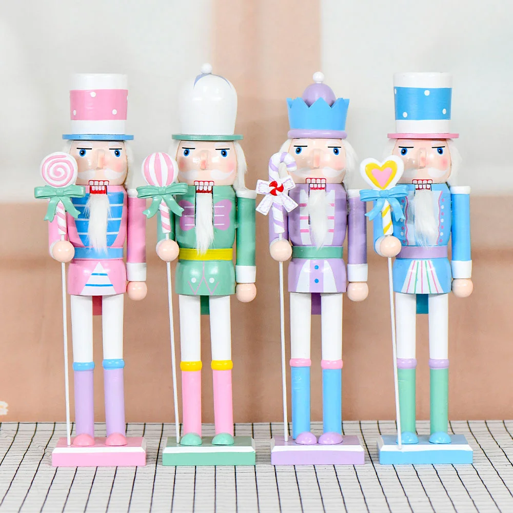 

38 СМ Макарон Щелкунчик Украшение Кукольный Подарок Ремесла Рождественский Орнамент Европейский Орнамент