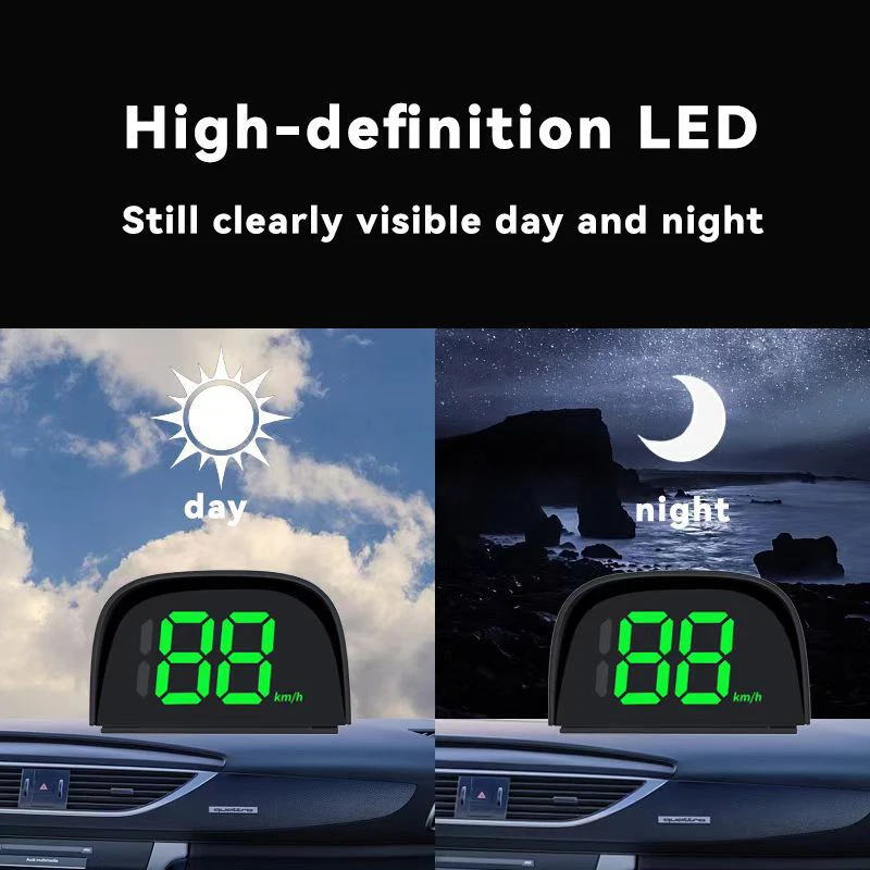 Xiaomi Car Head Up Gps Electronics Accessories Display New Style Hd Speedometer Speed Kmh Digital Hud Windshield Projector