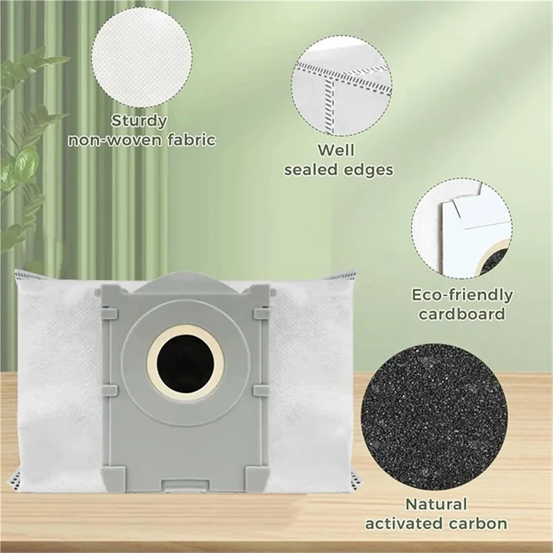 أكياس مكنسة SANQ بديلة لأكياس الغبار ECOVACS DEEBOT T50 X8 PRO Robot Vac Cleaner