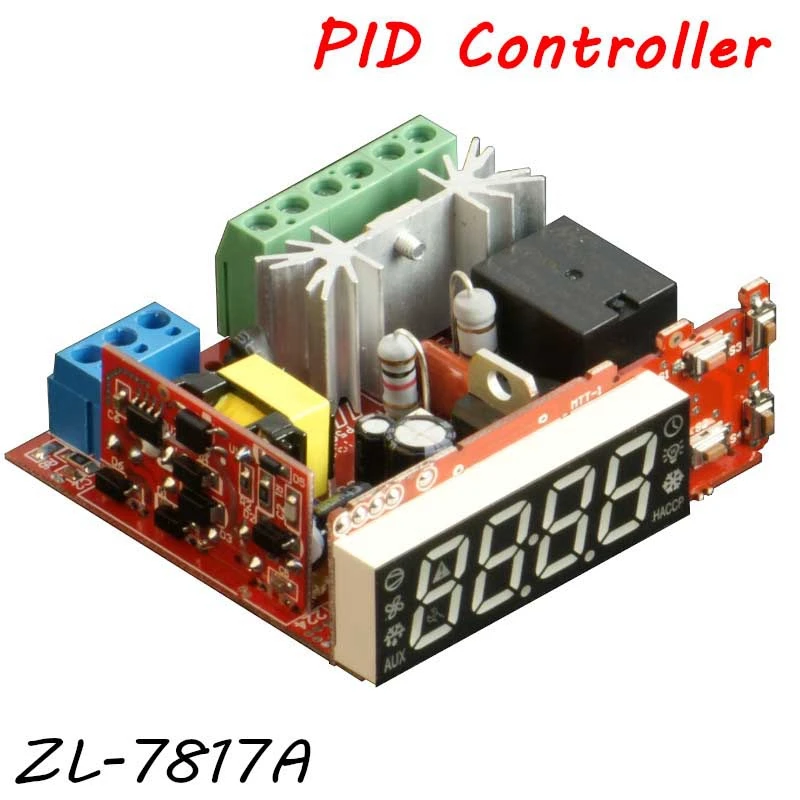 LILYTECH ZL-7817A PID Temperature Controller Thermostat With Integrated SSR 100-240Vac Power Supply