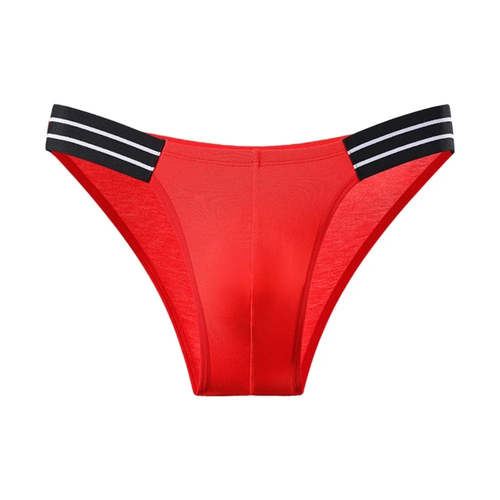Unterhosen, Herren-Dessous, Herren-Triangel-Slips, gestreift, mittelhohe Taille, dünne Herren-Slips, große Größen, atmungsaktive Unterwäsche für Herren. – Detail 5