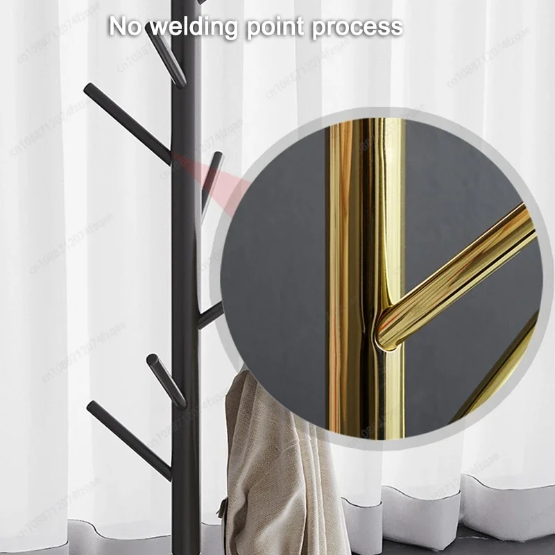 رف معطف فاخر عالي الجودة من الفولاذ المقاوم للصدأ مطلي بالكهرباء على طراز INS الحديث رف تخزين قائم على الأرض مناسب للاستخدام المنزلي