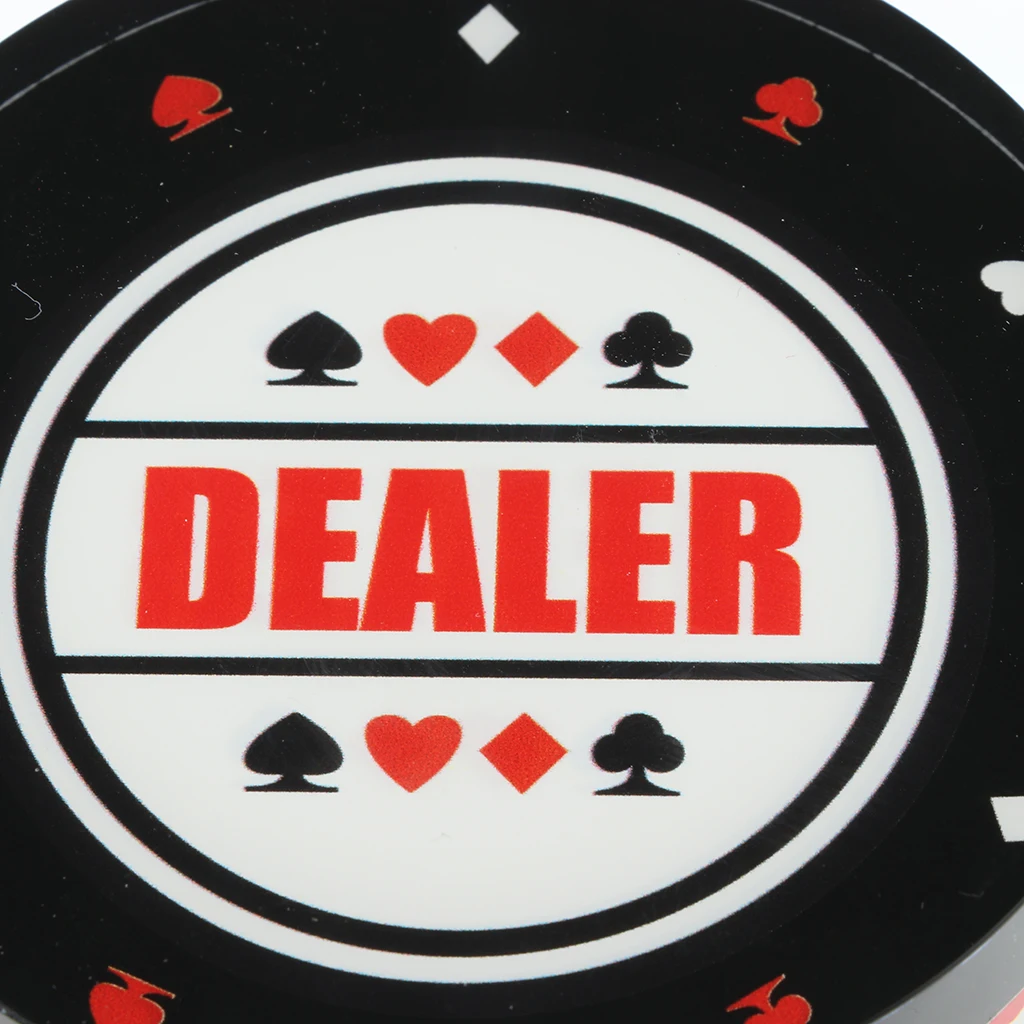 

Lightweight Crystal Dealer Poker Button Casino Accessories for Texas Poker Kit Tournament Play