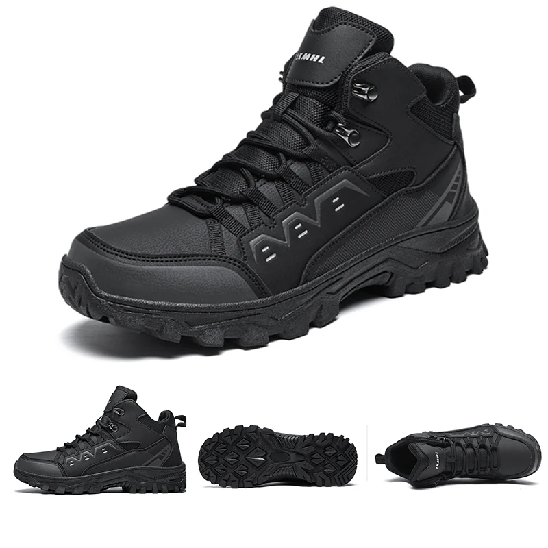 

Женская и мужская уличная походная обувь, водонепроницаемые походные ботинки унисекс, Нескользящая обувь для альпинизма, высокие охотничьи треккинговые туфли