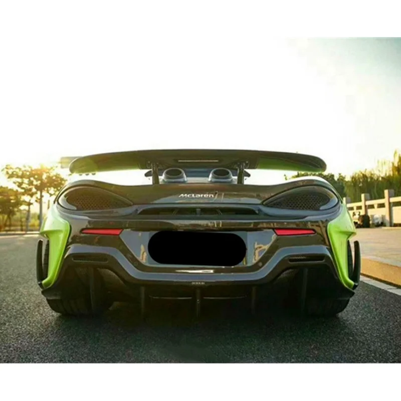 

Used for Mclaren 570 570s 540 upgraded 600LT forged carbon fiber rear bumper rear spoiler body kit