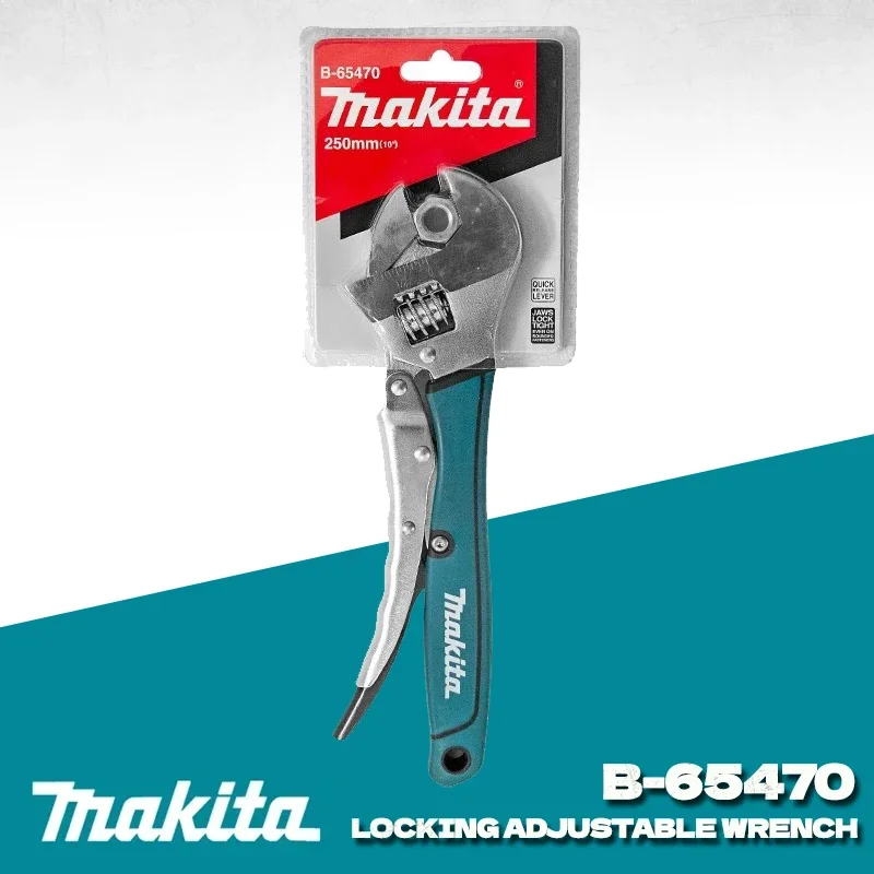 Makita Chave Ajustável B65470 Multifuncional Universal Alicate de Bloqueio Manual Braçadeira Fixa Dupla-uso Chave de Aço Conjunto Ferramenta de Reparo