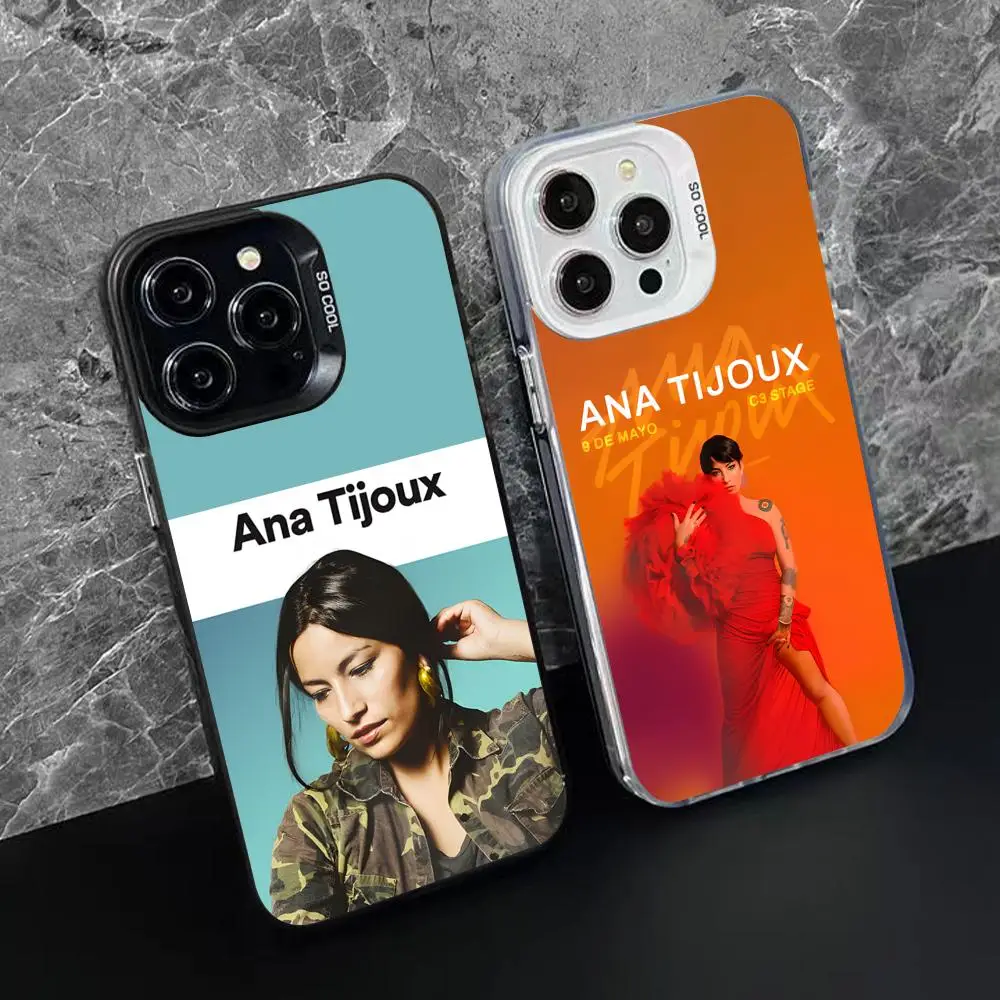 Ana Tijoux Mobile Cell Phone Case for iPhone 17 16 15 14 13 12 11 X XR XS 8 7 Pro Max Plus Translucent Colour Cover Cover