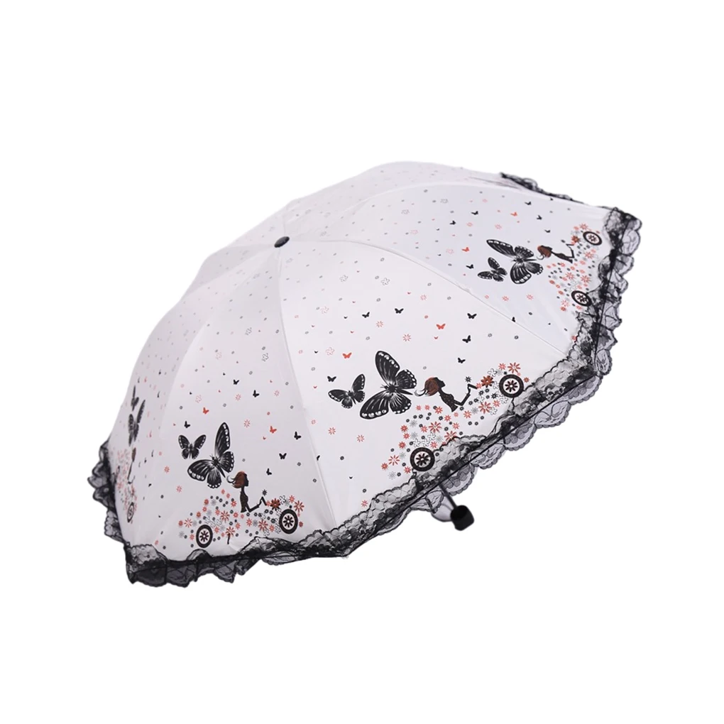 Stylish And Functional Lace Side Umbrella For Any Occasion Small Size Portable Sun Umbrella