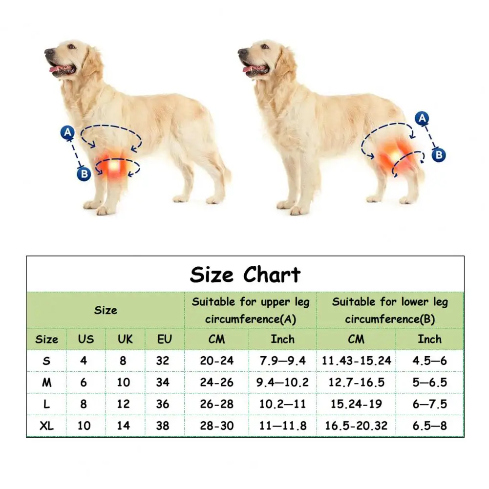 Canine Dysplasia Support Supportive Dog Leg Brace for Front Rear Leg Tears Pet Recovery Belt for Knee Support Easy to for Injury