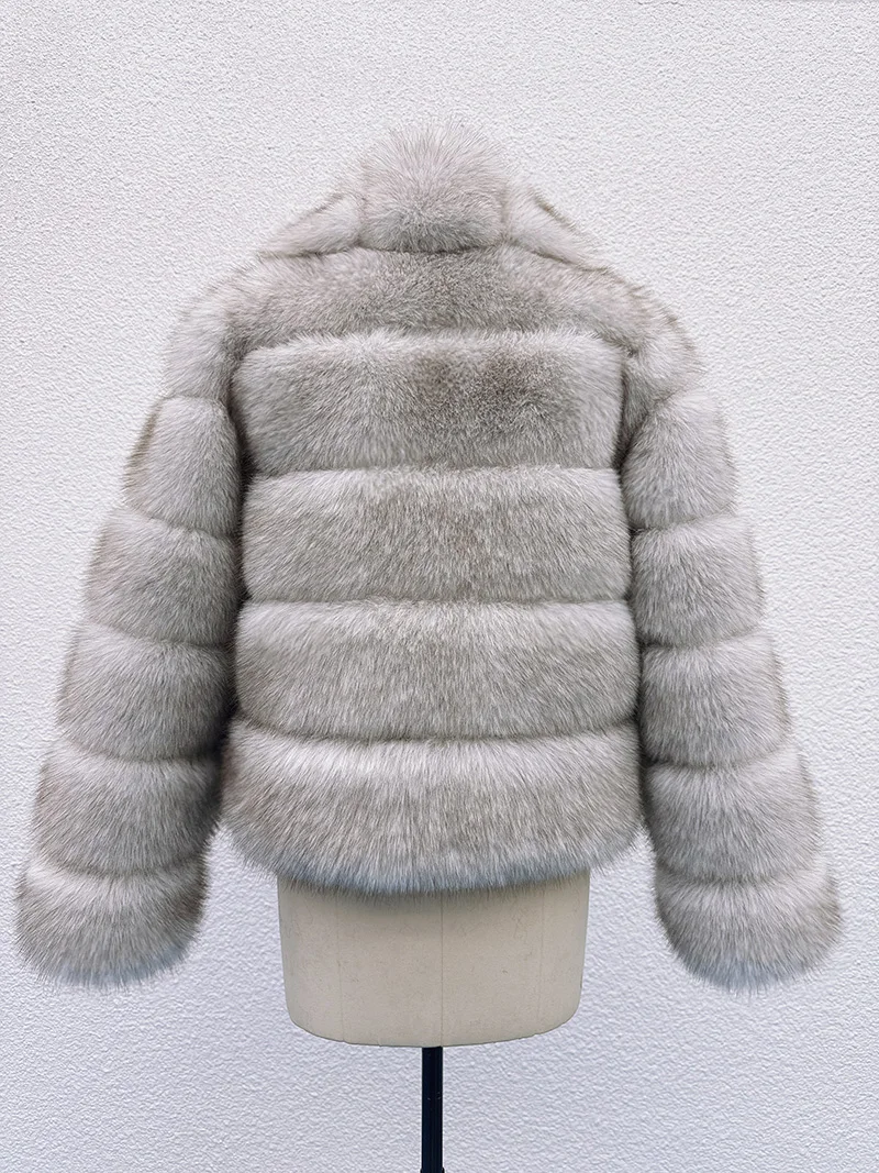 ZADORIN New Luxury Big Collar Spliced Fluffy Faux Fur Coat Women Elegant Winter Faux Fur Jacket Woman Fur Coats Thicken Fur Top
