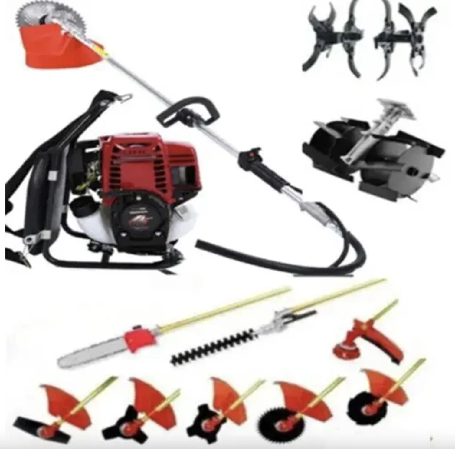 

Brush cutter Gx50 backpack 4 stroke trimmer lawnmower weed eater cultivator tiller chainsaw