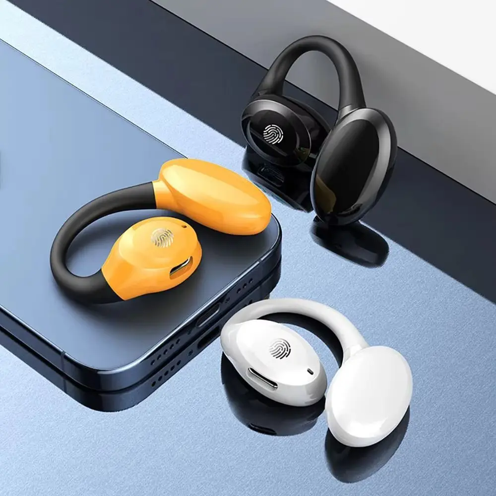 Cuffie wireless con suono stereo Auricolari sportivi ricaricabili a orecchio singolo Design a orecchio aperto Auricolari portatili Uso esterno