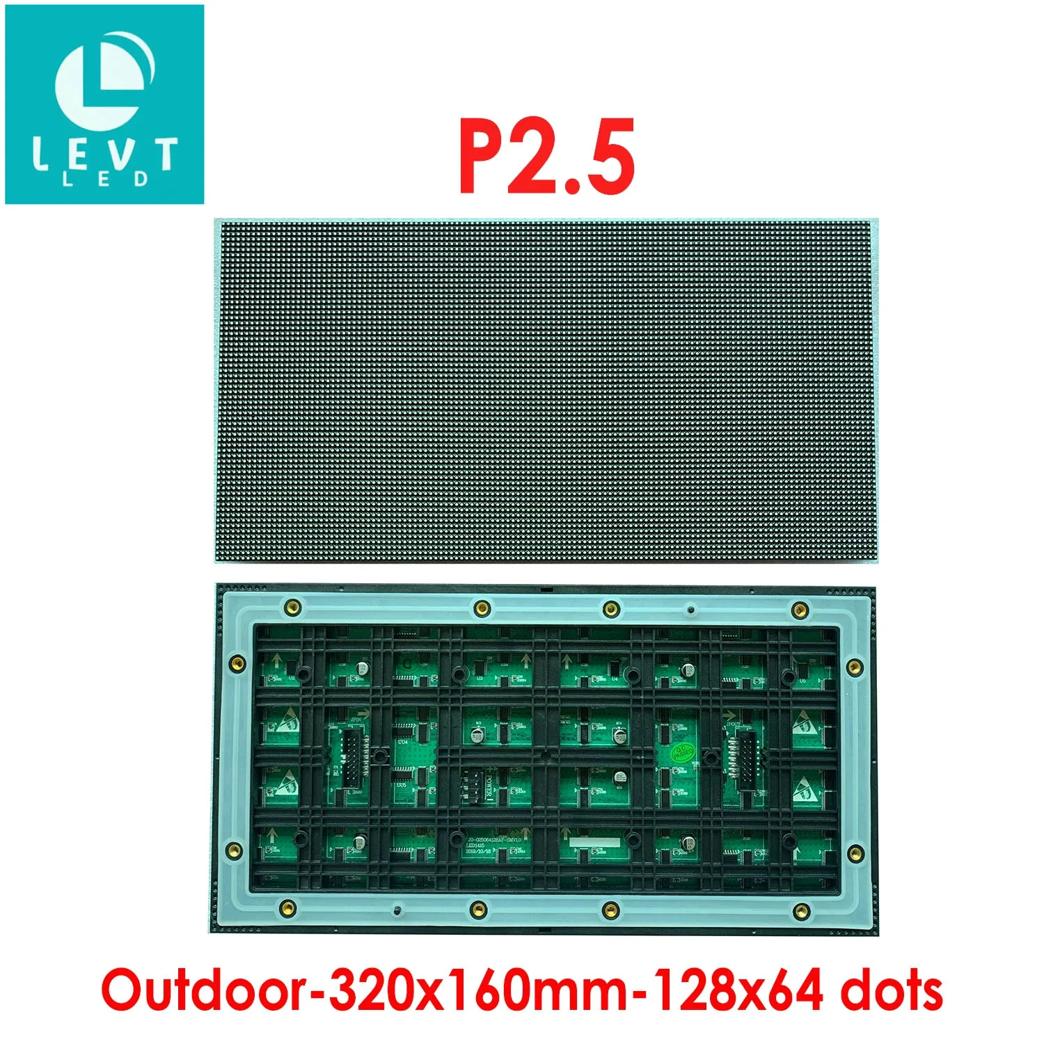 P2.5 outdoor led module 320x160mm 128x64 high brightness 6000nit Nationstar kinglight leds hub75