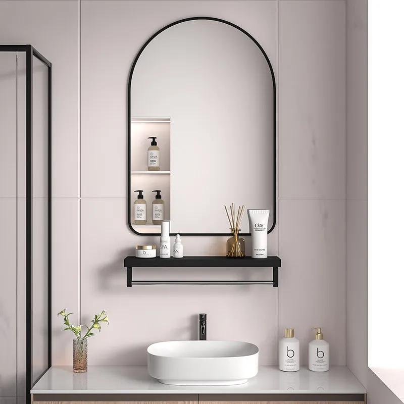 Bathroom Modern Mirror Dressing Table Nordic Makeup Girls Makeup Aesthetic Mirror Luxury Korean Style Espelhos Home Decorations