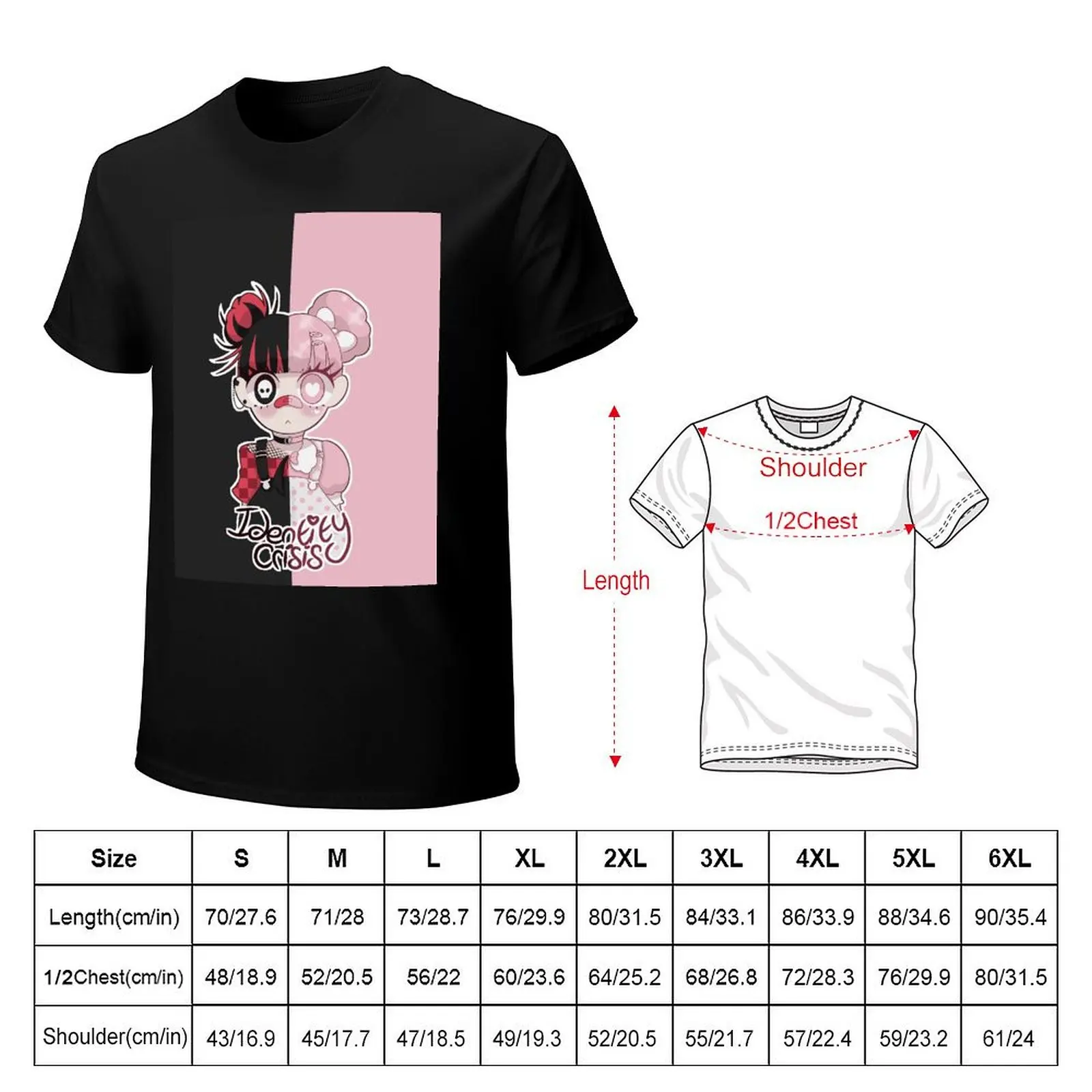 Identity Crisis (bg ver.) T-Shirt Athletic Quick Dry T-Shirt for Men