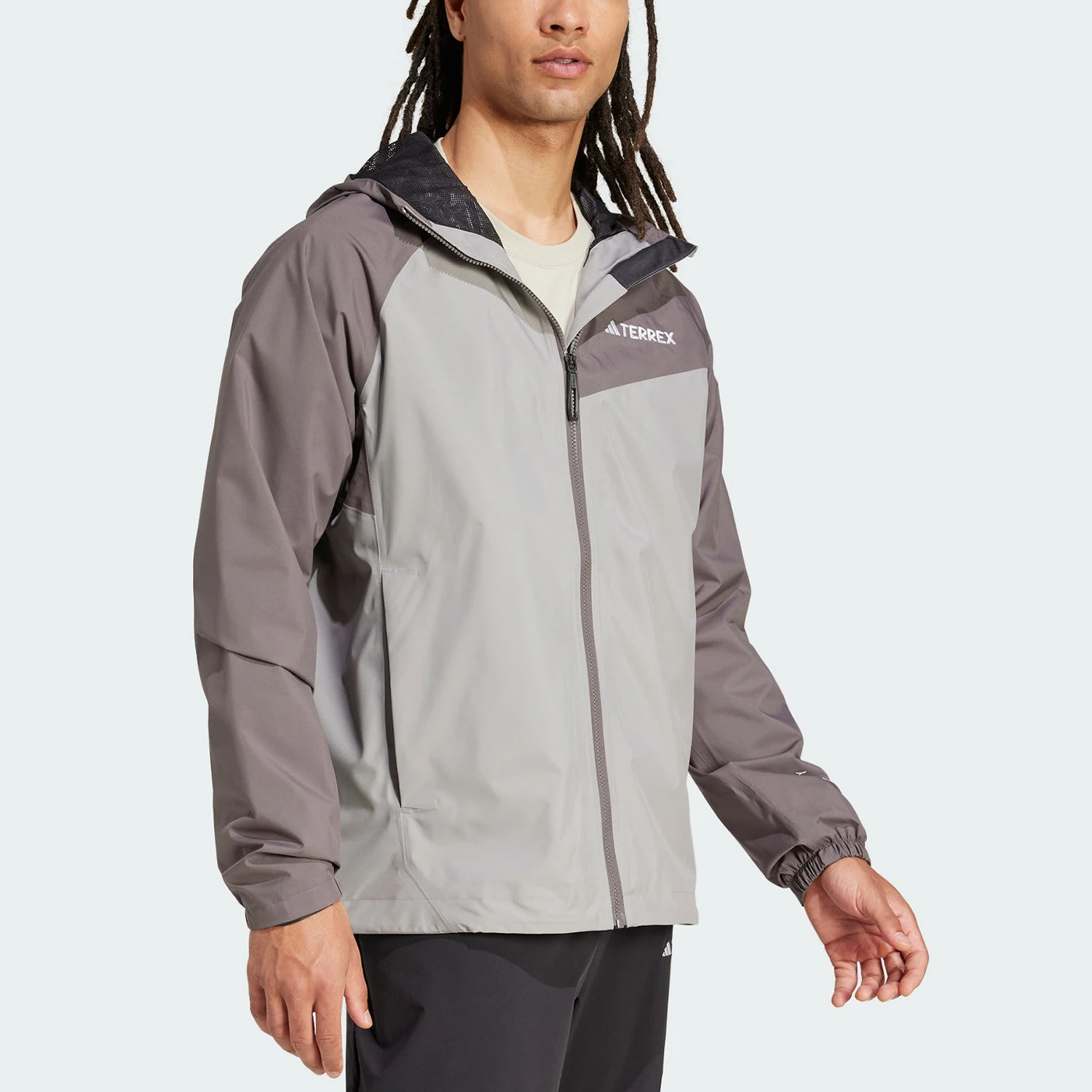 Adidas genuine new men's clothing Outdoor splicing loose hooded jacket JN8809