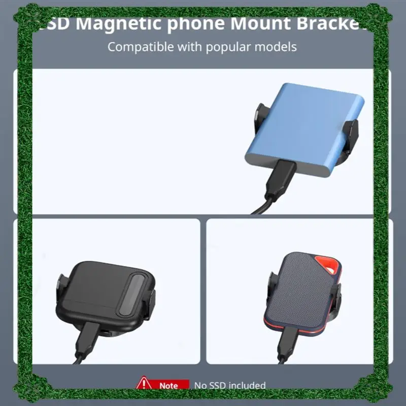 

24-Hour Delivery Magnetic Holder For Magsafe Attachable Phone Clamp For External SSD Support For Crucial