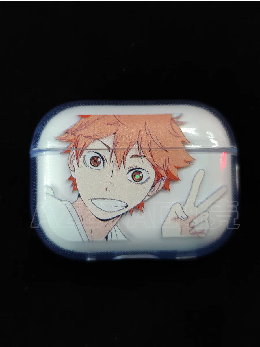 

Cute Japan Anime Oya Haikyuu Love Volleyball Earphone Case For AirPods 12 3 Pro Clear silicone wireless Bluetooth headphone case