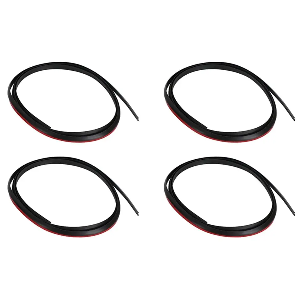 4pcs Car Wheel Arch Flare Rubber Seal Kits For Toyota Land Cruiser 80 Series Black