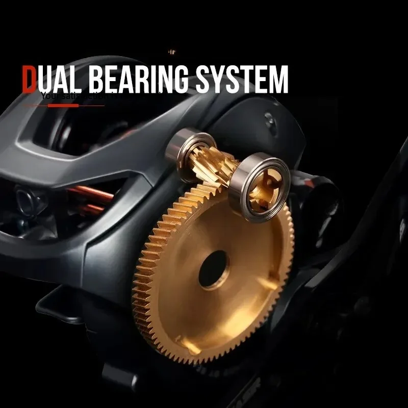 Cast X2 Baitcasting Reel 7.3:1 Hybrid Ceramic Bearing Carbon Fiber Washer Dual Bearing System N52 Brake Fishing Reels