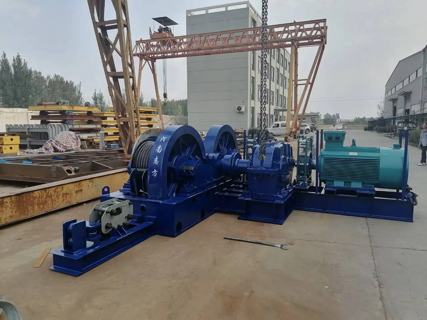 CE Certified JM Hydraulic Winch for Mobile Crane 20 Ton Lifting Capacity Planetary Gear System Wireless Remote Control 50m Rope