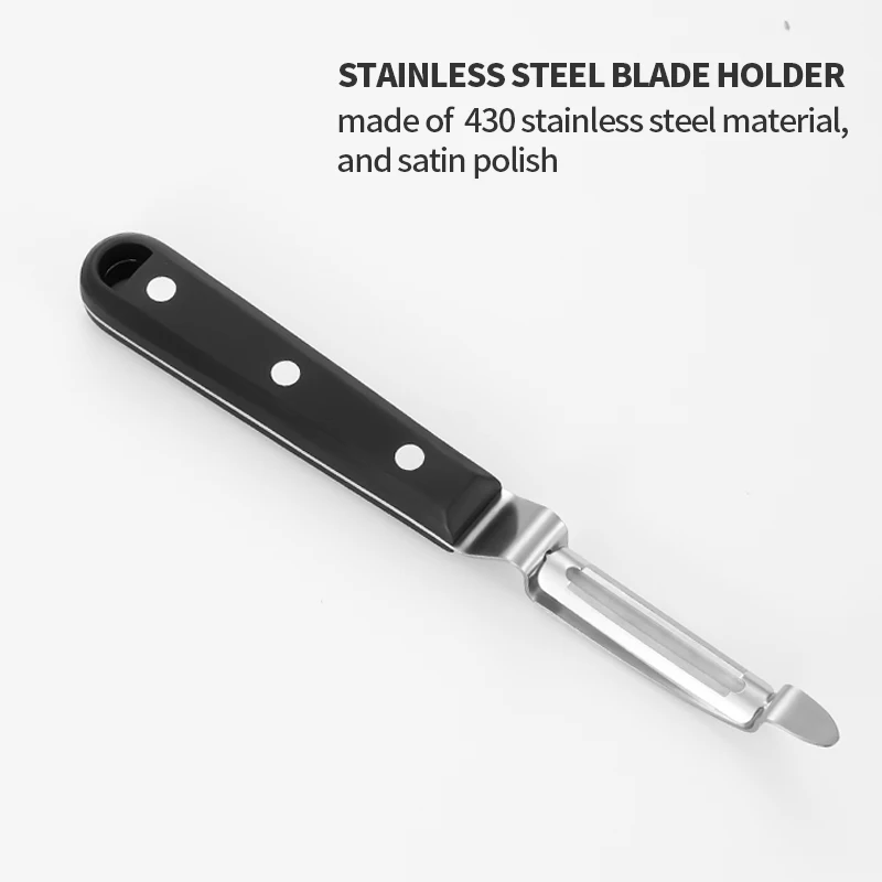 POM stainless steel kitchen Swivel Vegetable fruit potato Peeler Peeling Knife p shape peeler Ich schlumpfe nicht mehr herum