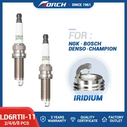 2-8PCS Candles Replace for NISSAN 22401-JD01B 22401EA014 DILKAR6A11 DF6H-11B Denso FXE22HR11 Double Iridium Torch LD6RTII-11