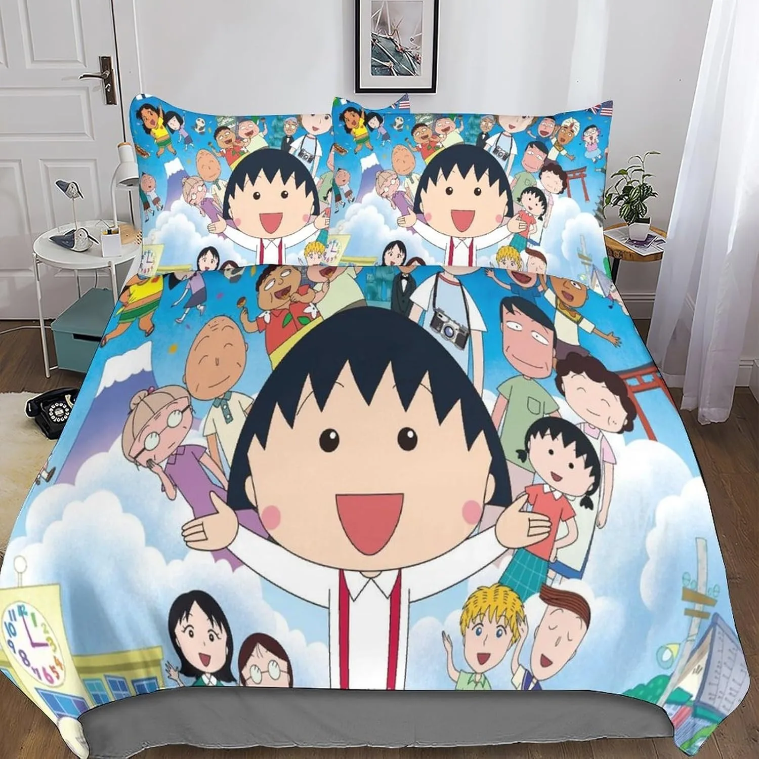 set-copripiumino-anime-chibi-maruko-chan-stampato-in-3d-maruko-sakiko-sakura-set-biancheria-da-letto-per-bambini-misura-king-twin-doppia