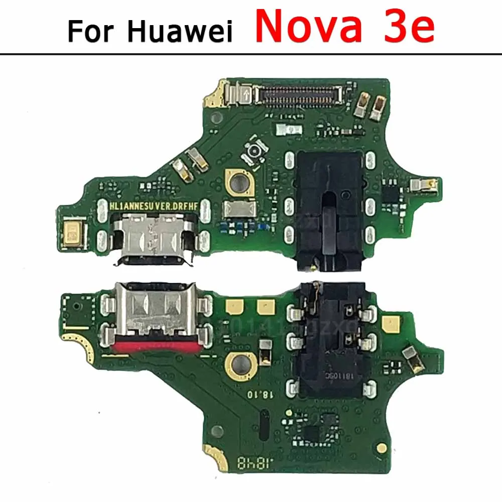 Usb Connector For Huawei Nova 3e 3i 3 2 Plus 5T 4e 4 Charge Board Charging Port Pcb Ribbon Socket Spare Parts Plate