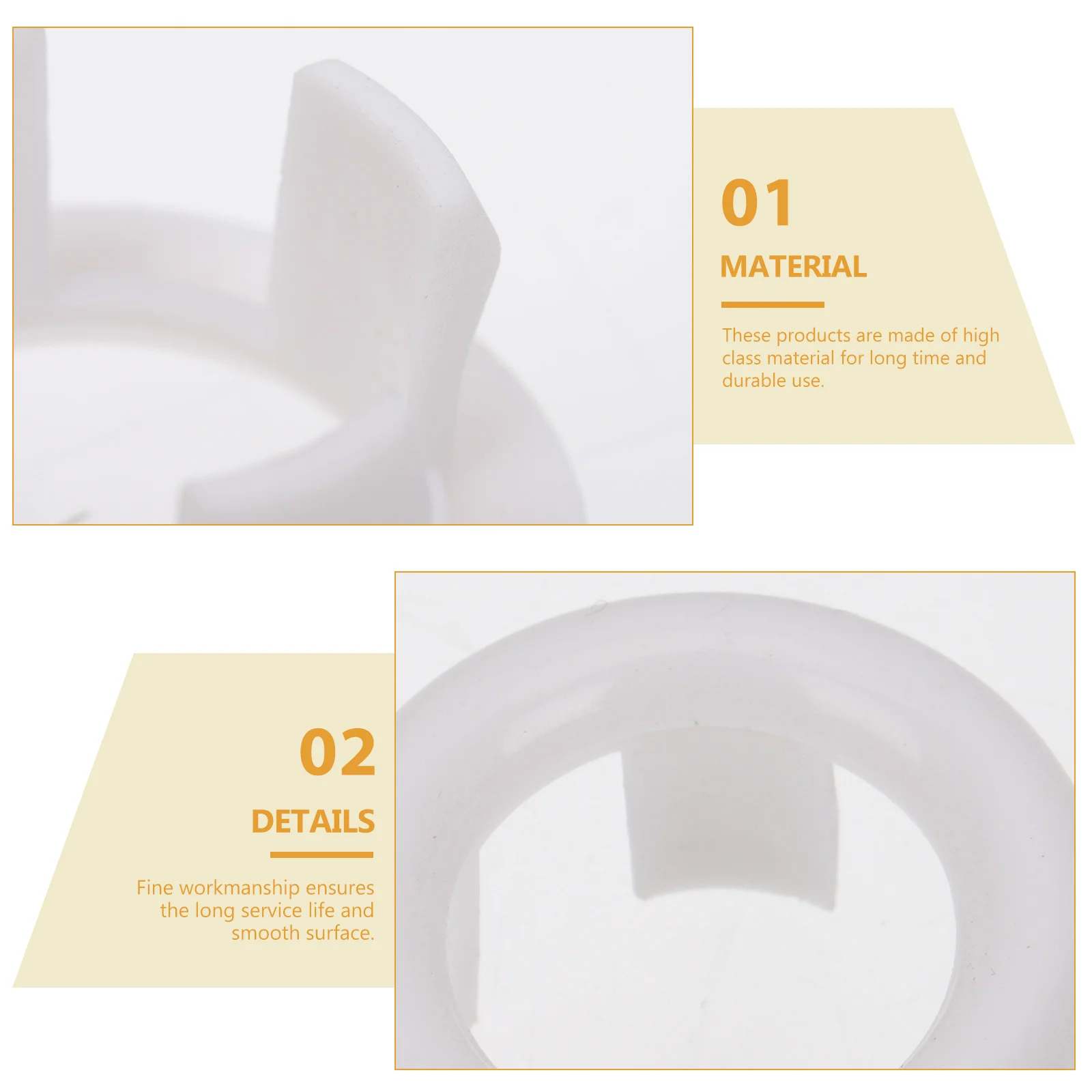 

60Pcs Wash Basin Overflow Rings Durable Easy Install High Quality Material Long Service Improvement Basin Supplies