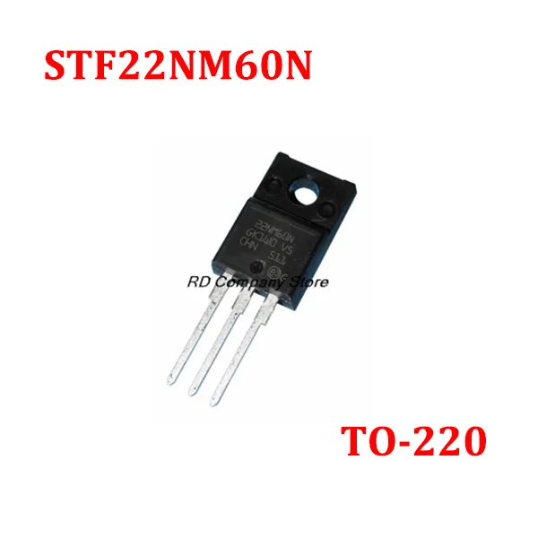 

5-15Pcs/Lot Original Genuine Straight Plug STF22NM60N STF22NM 22NM60N Package TO-220F MOS Field Effect Tube Free Shipping