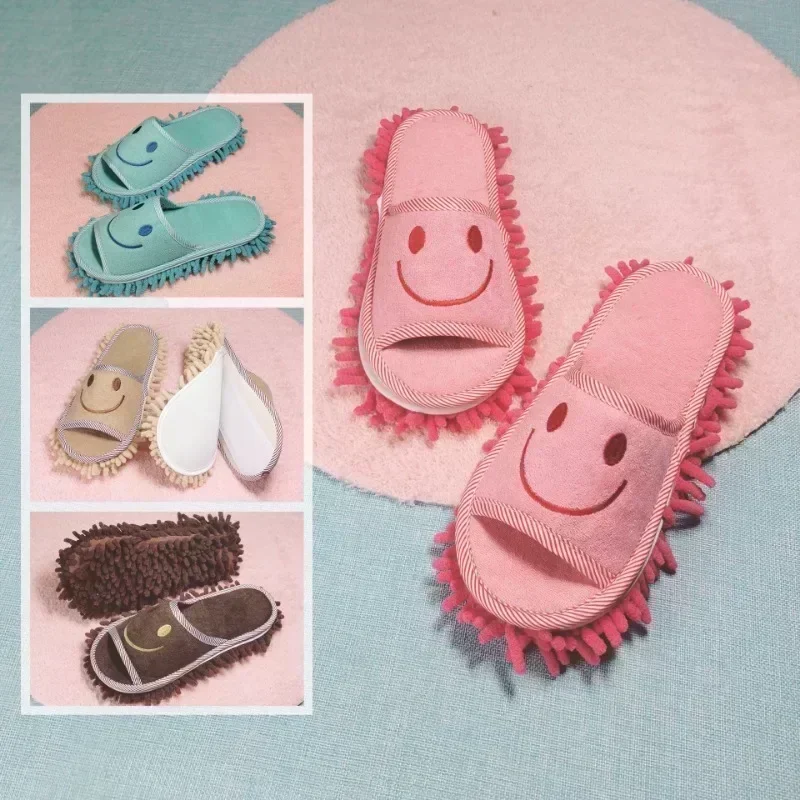 Lazy Floor Cleaning Shoes Floor Cleaning Washable Sole Removable No Hair Loss Convenient Mop Multi-functional Cleaning Slippers