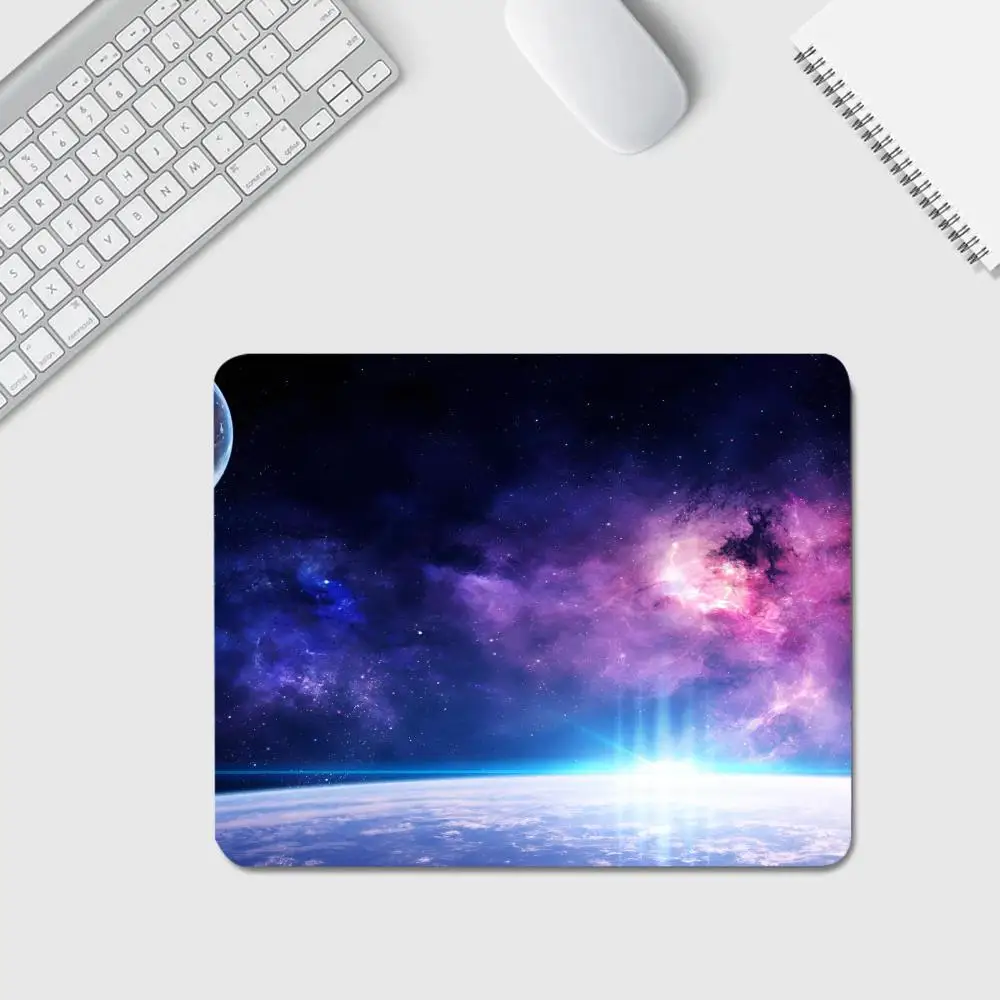 Space planets Mouse Pad Anime Game Mouse Pad High Quality Small Desk Pad Rubber Laptop Desk Pad