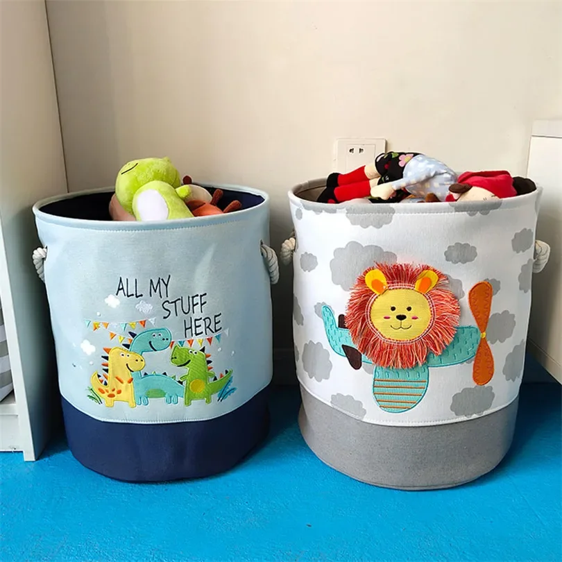 Foldable Laundry Basket for Dirty Clothes for Kids Baby Children Toys Canvas Wasmand Large Storage Hamper Office Home Organizer