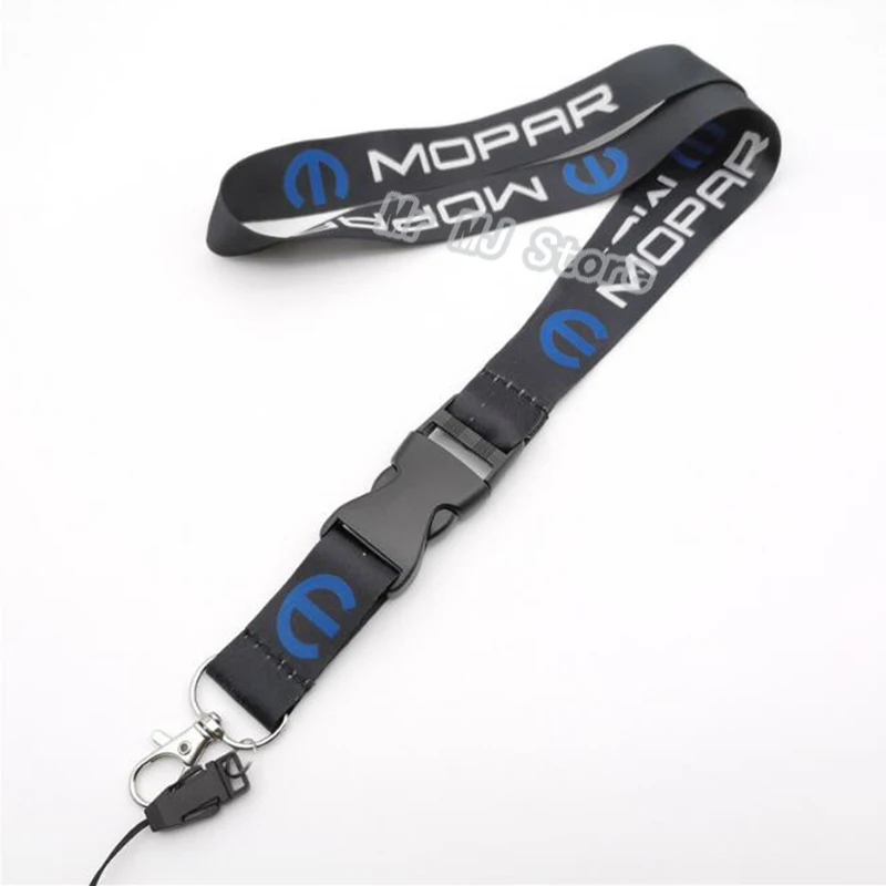 Car Styling MOPAR Badge Nylon Embroidery Employee's Card Phone Lanyard Keychain for Jeep Chrysler Auto Motorcycle Accessories