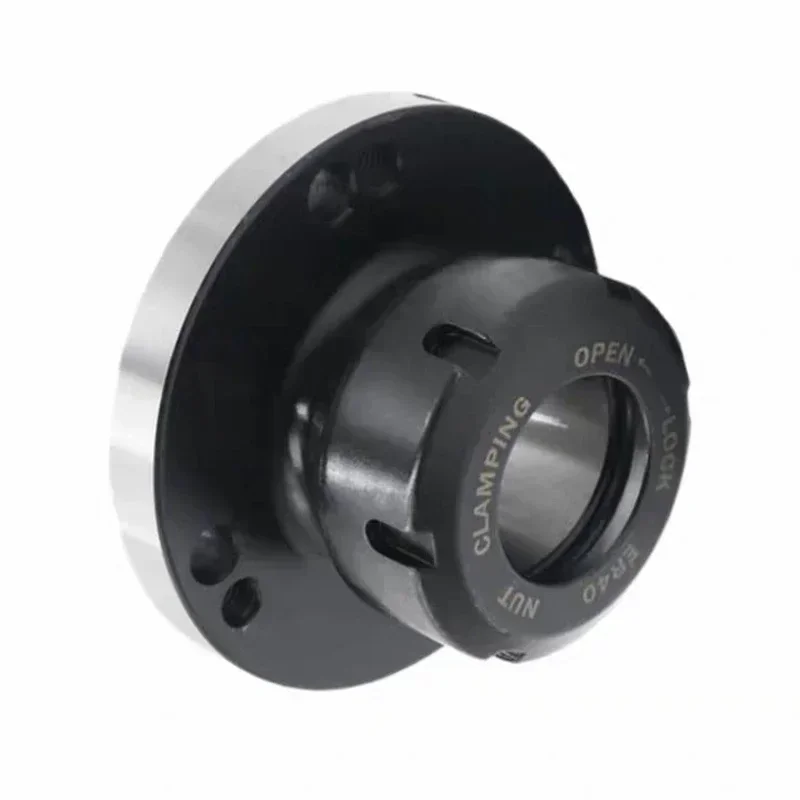 80mm/100mm/125mm Diameter ER16 ER20 ER25 ER32 Collet Chuck High Accuracy Carbon Steel Fixing Chuck Holder ER Collet Chuck