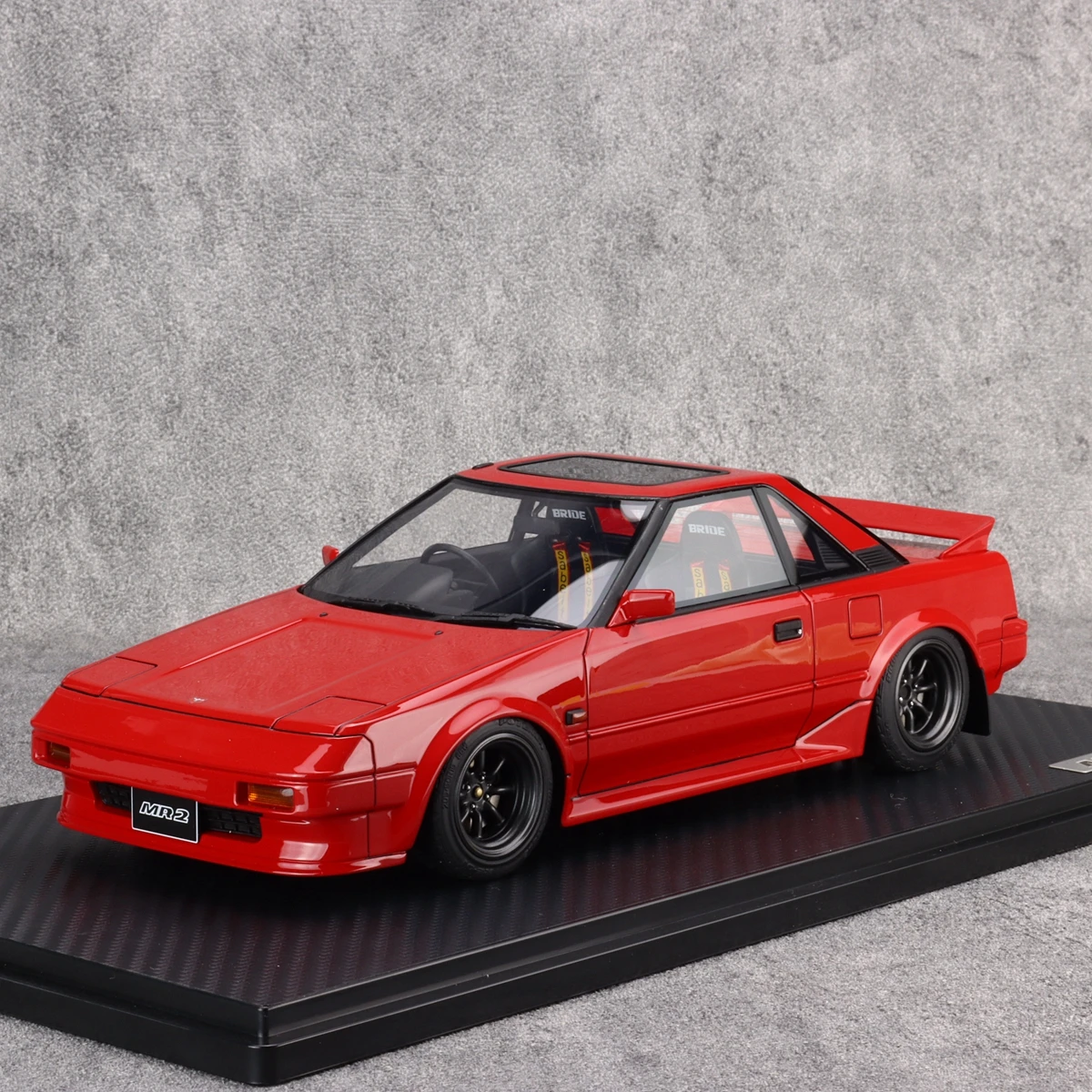 IG 1:18 MR2 AW11 Red JDM Simulation Limited Edition Resin Metal Static Car Model Toy Gift